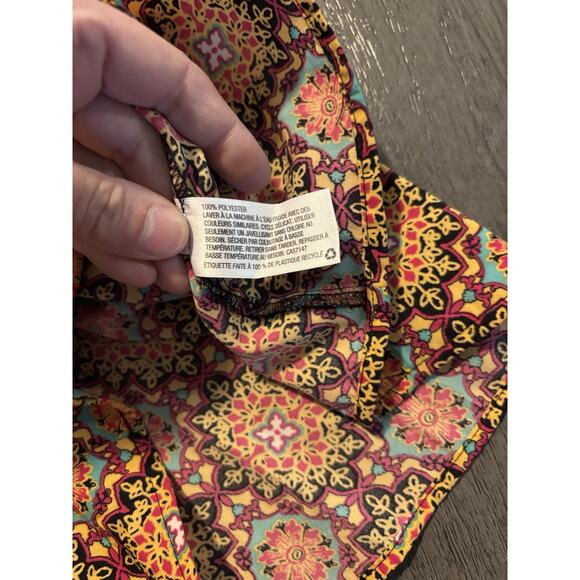 NWT Xhilaration Women's Ruffle Multicolor Pocketed Romper Size XL - Picture 7 of 7